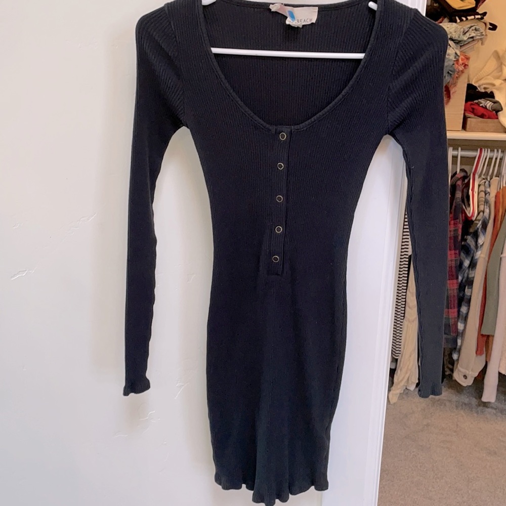 Free People bodycon dress black XS